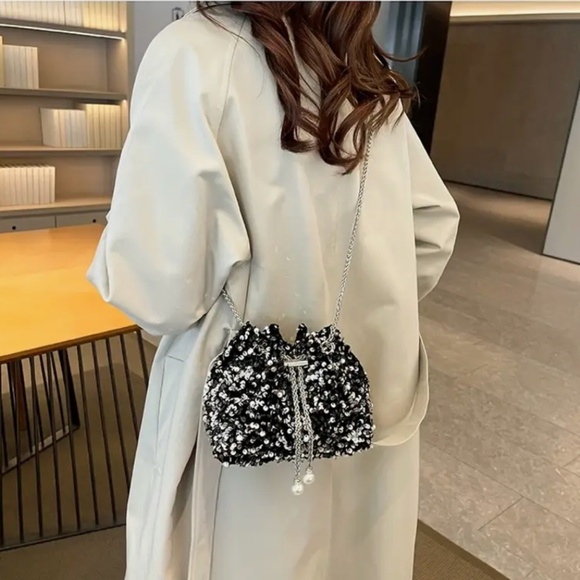 Sequin Bucket Bag - Picture 3 of 3
